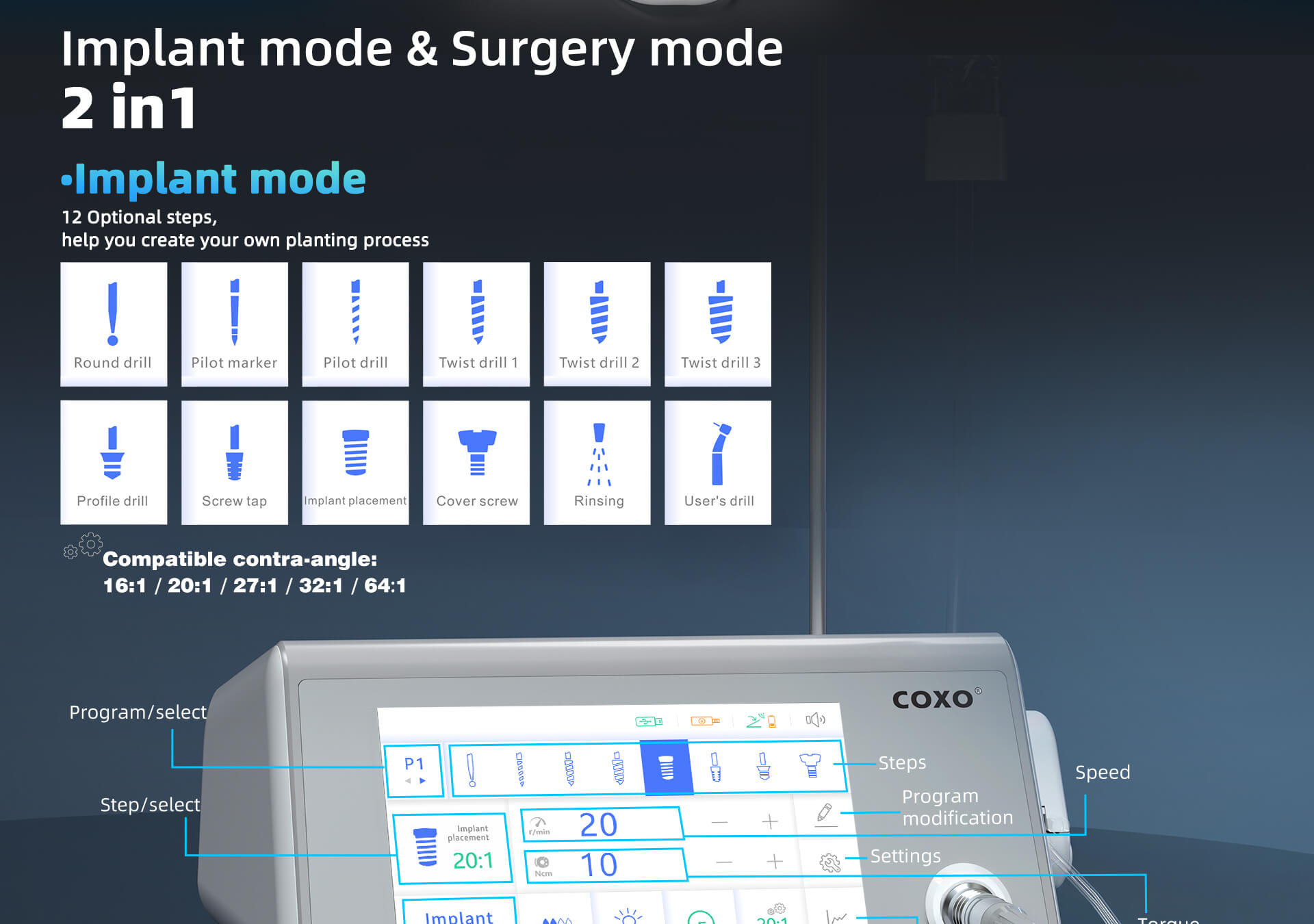 The COXO C-Sailor PRO+ Implant Motor-04