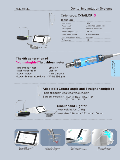 C-SAILOR S1 Implant Motor Dental implantation systems03