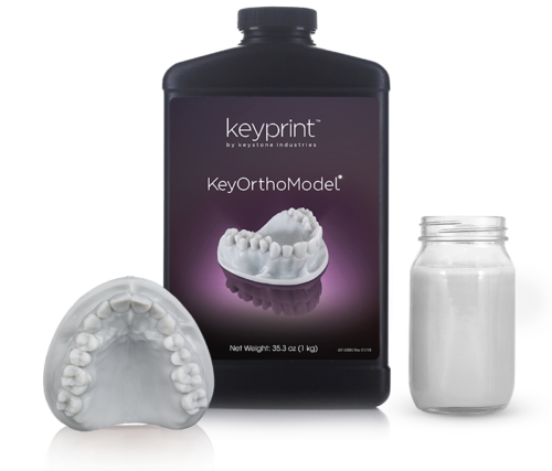 KeyOrthoModel Grey 3D Dental Model Resin by KeyPrint