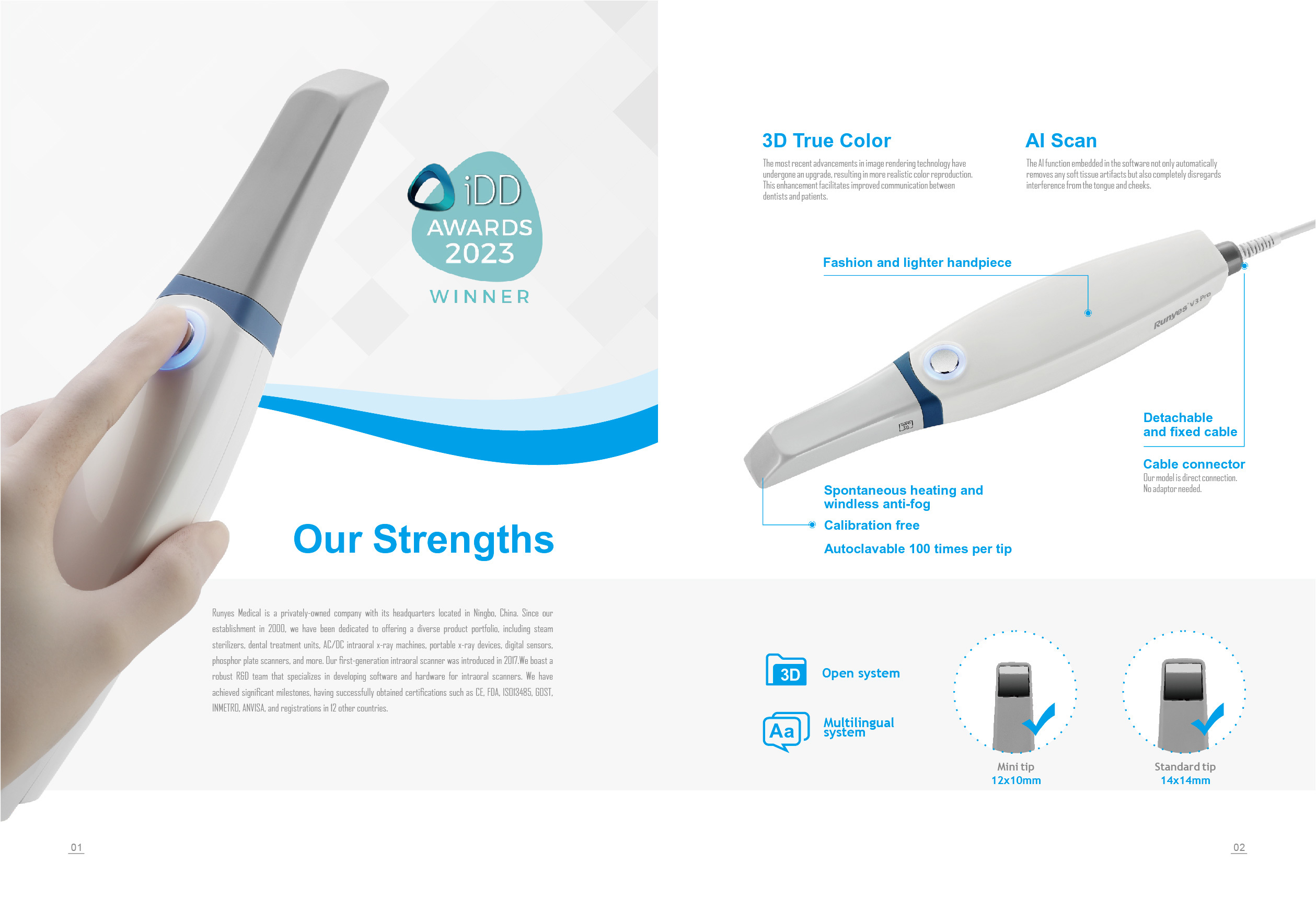 Runyes 3DS V3 PRO Intraoral Scanner